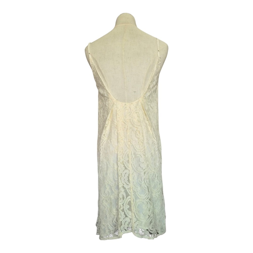 BCBGeneration Ivory Lace Slip Dress XXS Spaghetti Strap Graduation Bridal Mini - Picture 2 of 9